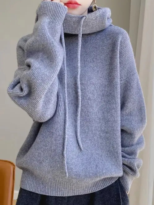 Hooded Knitted Sweater WEM Support (www.WEM.support)