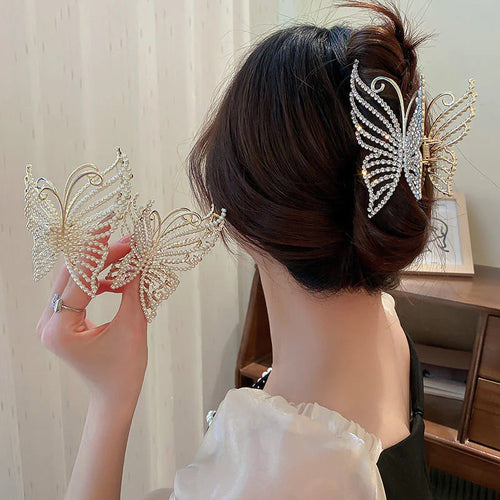 Pearl Butterfly Hair Clip WEM Support (www.WEM.support)