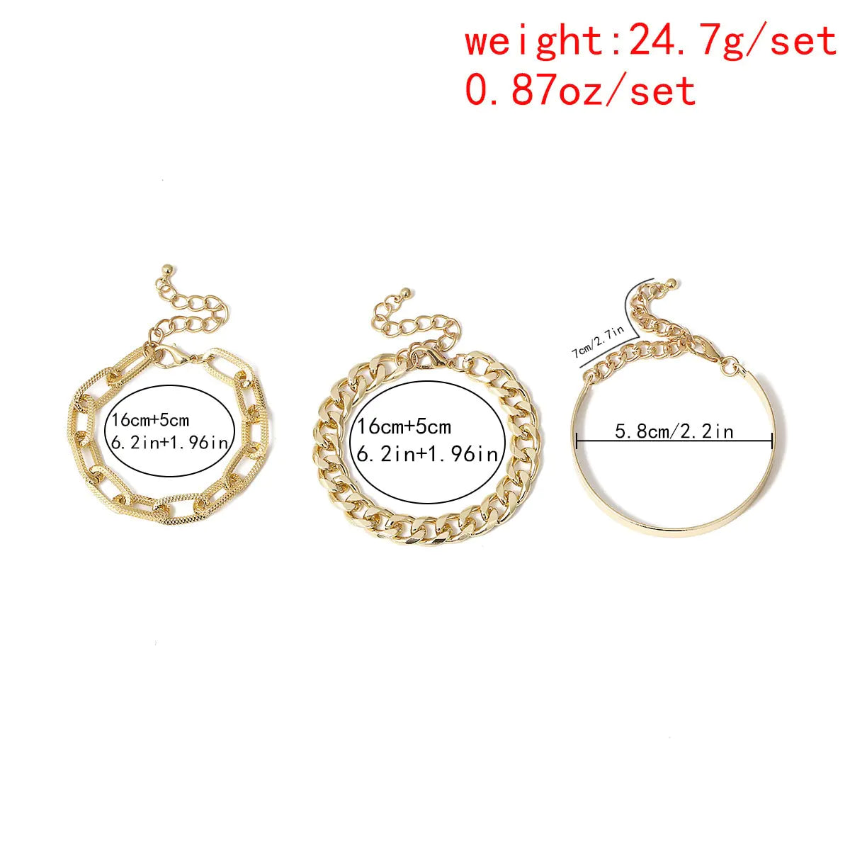 Retro Bracelet 3 Pieces Set Simplicity Design WEM Support (www.WEM.support)