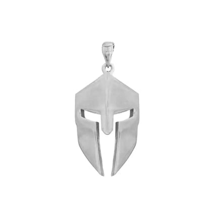 Classic Minimalist Hero Of Sparta Mask Pendant Necklace Man's Stainless Steel Necklace Titanium Steel Ornament WEM Support (www.WEM.support)