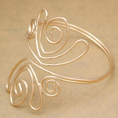 Cleopatra Swirl Snake Arm Cuff Armlet Armband WEM Support (www.WEM.support)
