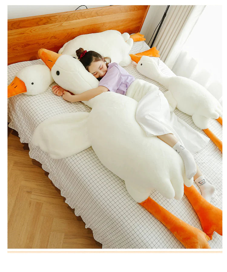 White Geese Plush Toy WEM Support (www.WEM.support)