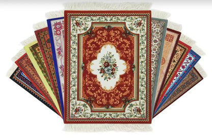 Persian Carpet Mouse Pad & Coasters: Vintage Elegance - Catch Cards