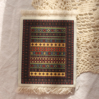 Persian Carpet Mouse Pad & Coasters: Vintage Elegance - Catch Cards