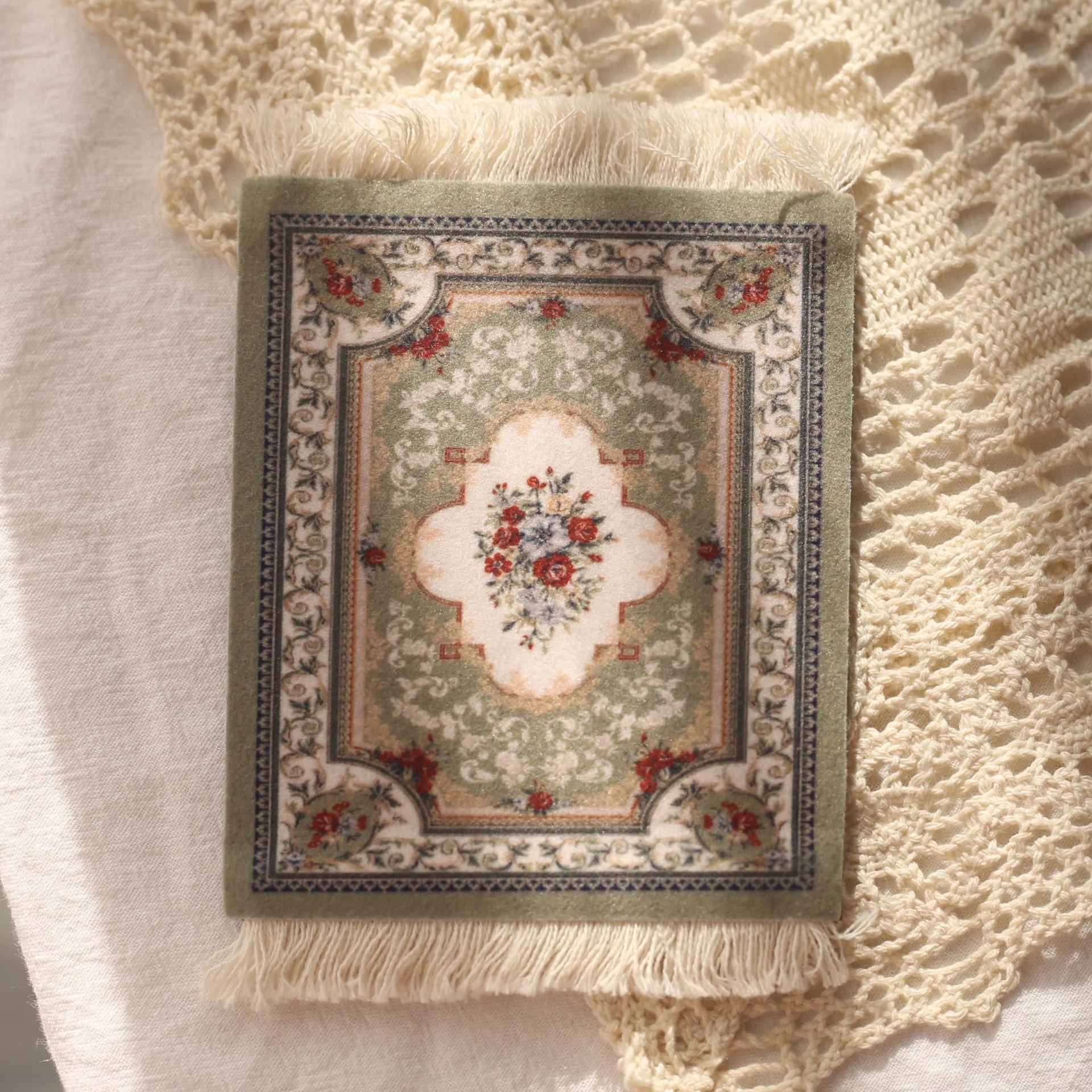Persian Carpet Mouse Pad & Coasters: Vintage Elegance - Catch Cards