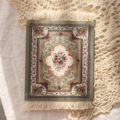 Persian Carpet Mouse Pad & Coasters: Vintage Elegance - Catch Cards