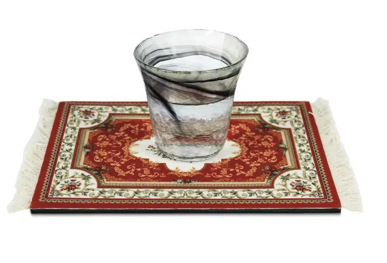 Persian Carpet Mouse Pad & Coasters: Vintage Elegance - Catch Cards