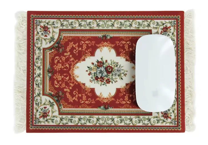 Persian Carpet Mouse Pad & Coasters: Vintage Elegance - Catch Cards