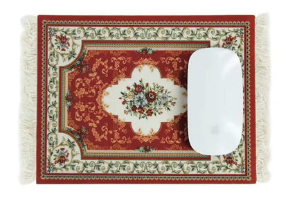 Persian Carpet Mouse Pad & Coasters: Vintage Elegance - Catch Cards