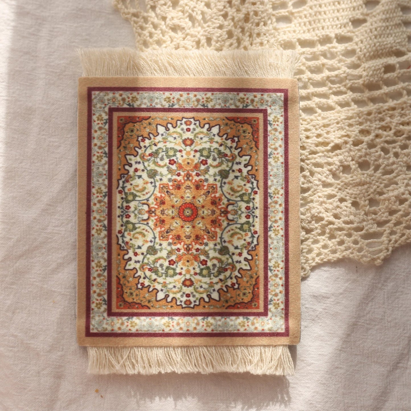 Persian Carpet Mouse Pad & Coasters: Vintage Elegance - Catch Cards