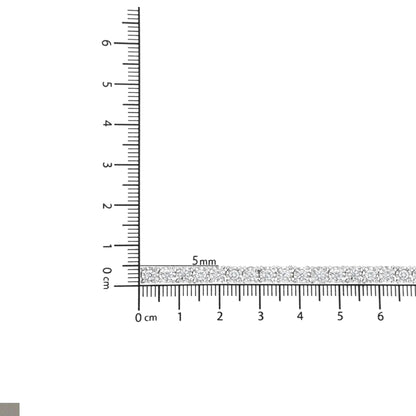 .925 Sterling Silver Lab Grown Diamond Illusion-Set Miracle Plate Tennis Bracelet - 7.25" Inches WEM Support (www.WEM.support)