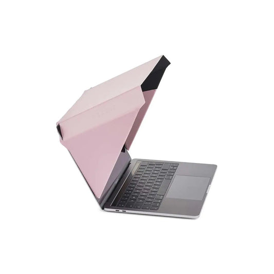 Philbert Danish Design 4 - in - 1 Laptop Sun Shade - Slim Hood Screen Shade Privacy Screen Heat Protection & Contrast Enhancement - Universal Foldable & Lightweight - Fits 12"/13"/14" Laptops - Pink - Catch Cards
