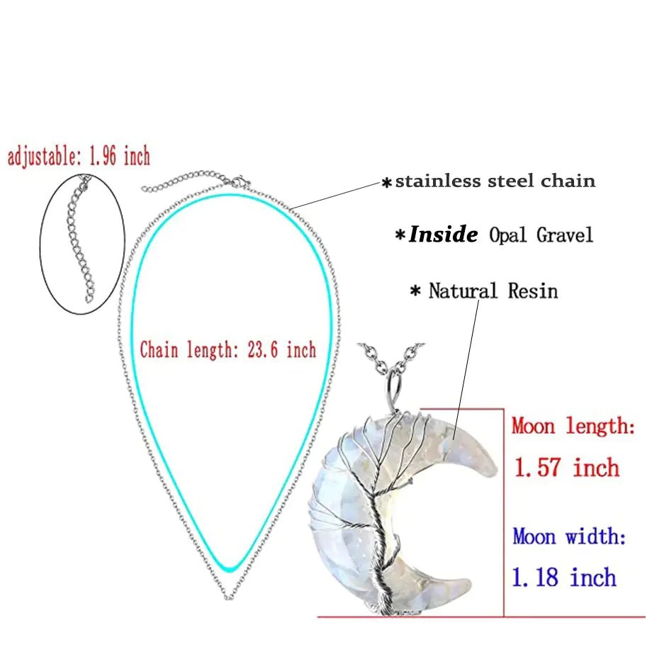 Pingente Lua Árvore da Vida - Catch Cards