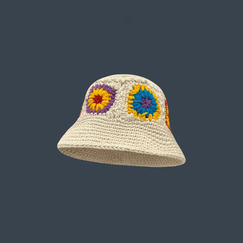 Japanese Retro Hollow Flower Handmade Knitted Bucket Hat HejK.com Marketplace LLC