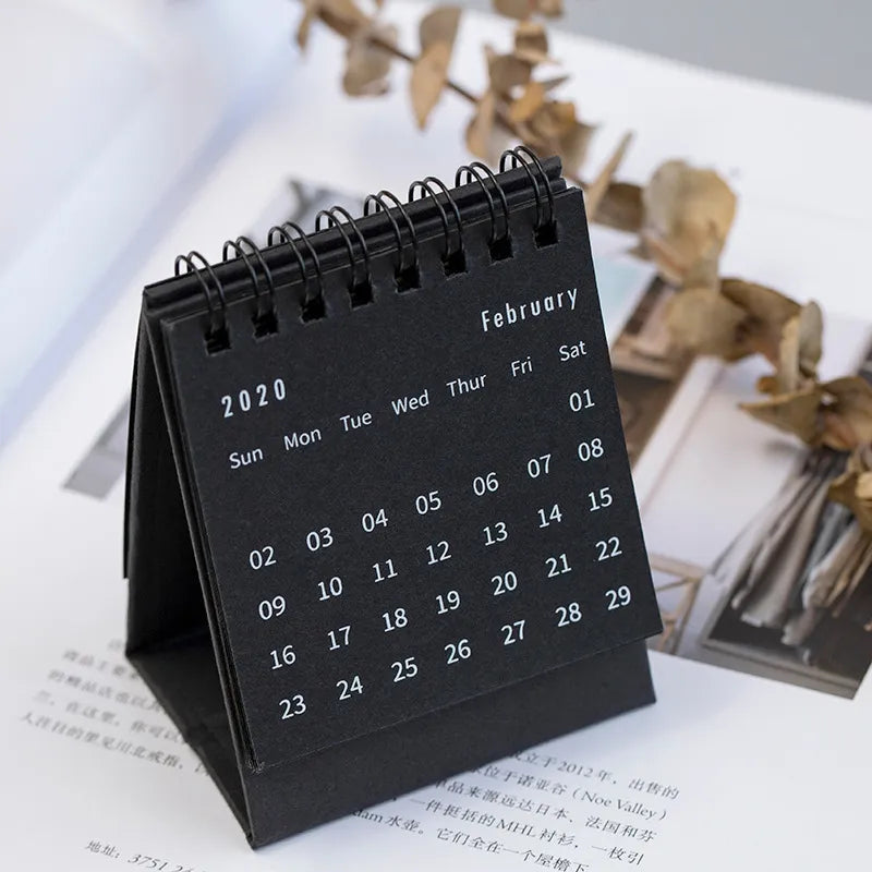 Solid Color Small Desk Calendar WEM Support (www.WEM.support)