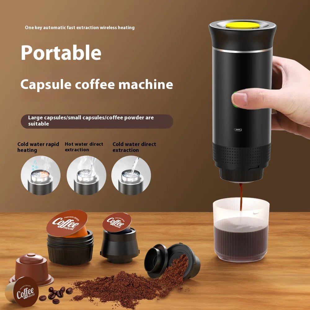 Portable 3 - in - 1 Espresso Maker - Catch Cards