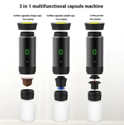 Portable 3 - in - 1 Espresso Maker - Catch Cards