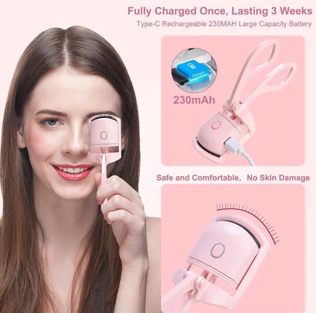 Portable Electric Heated Eyelash Curler - Catch Cards