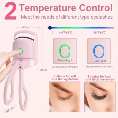 Portable Electric Heated Eyelash Curler - Catch Cards
