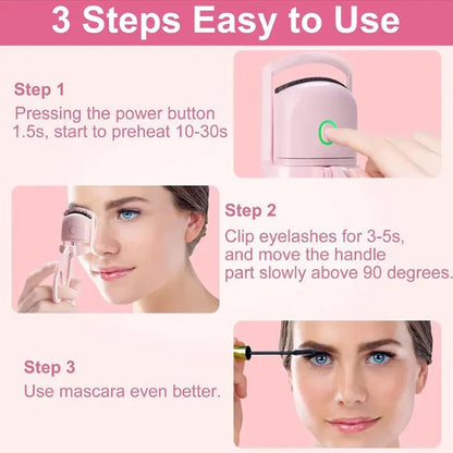 Portable Electric Heated Eyelash Curler - Catch Cards