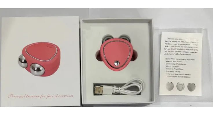Portable Facial Micro - current Beauty Massager - Catch Cards