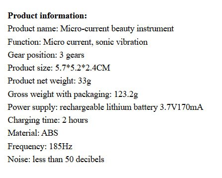 Portable Facial Micro - current Beauty Massager - Catch Cards