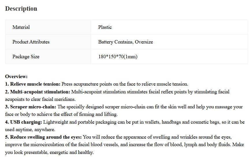 Portable Facial Micro - current Beauty Massager - Catch Cards