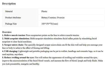 Portable Facial Micro - current Beauty Massager - Catch Cards