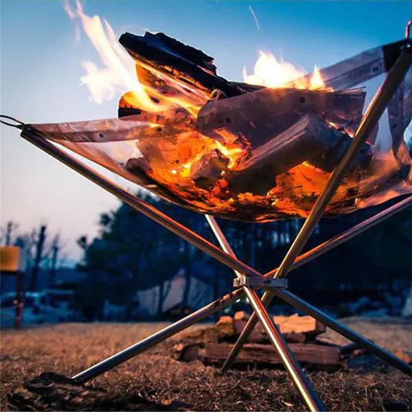 Portable Outdoor Fire Pit and BBQ Grill架 - Catch Cards