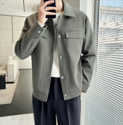 Premium Short Woolen Overcoat - Catch Cards