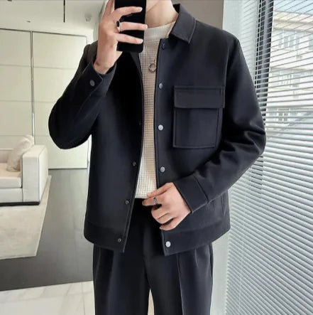 Premium Short Woolen Overcoat - Catch Cards