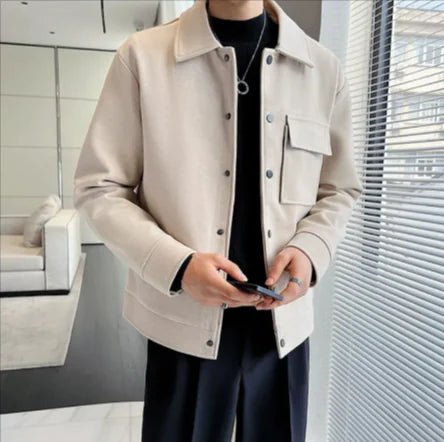 Premium Short Woolen Overcoat - Catch Cards