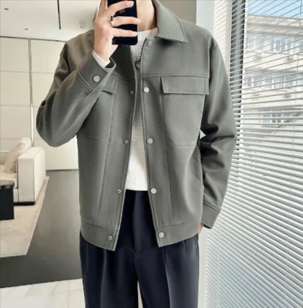 Premium Short Woolen Overcoat - Catch Cards