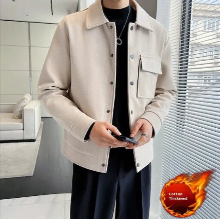 Premium Short Woolen Overcoat - Catch Cards