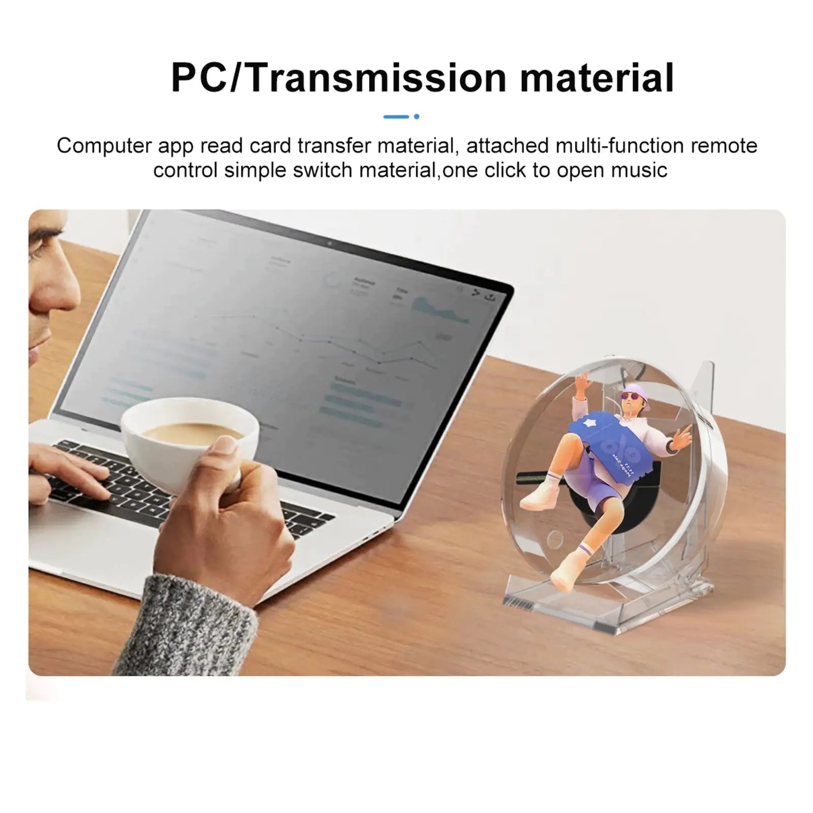 Projetor Holográfico 3D com Função de Player Musical - Catch Cards