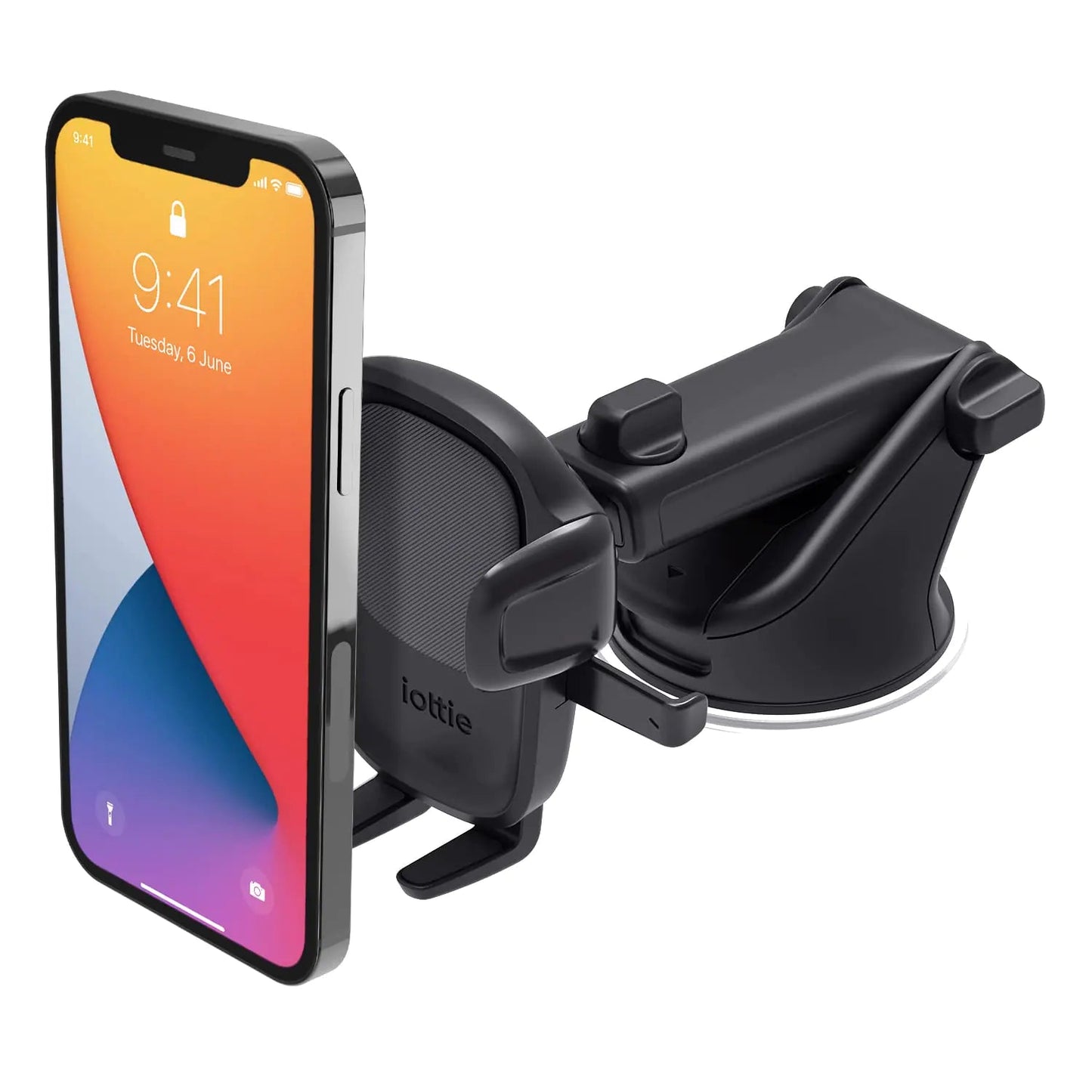 iOttie Easy One Touch 4 Dash & Windshield Universal Car Mount Phone Holder Desk Stand for -iPhone, Samsung, Moto, Huawei, Nokia, LG, Smartphones, Black HejK.com