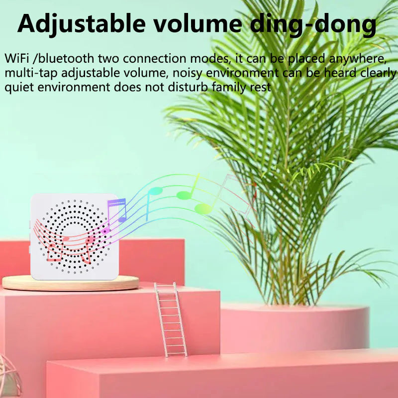 Wireless Security WiFi Smart Doorbell Intercom Video Camera Bell Chime Door Ring WEM Support (www.WEM.support)