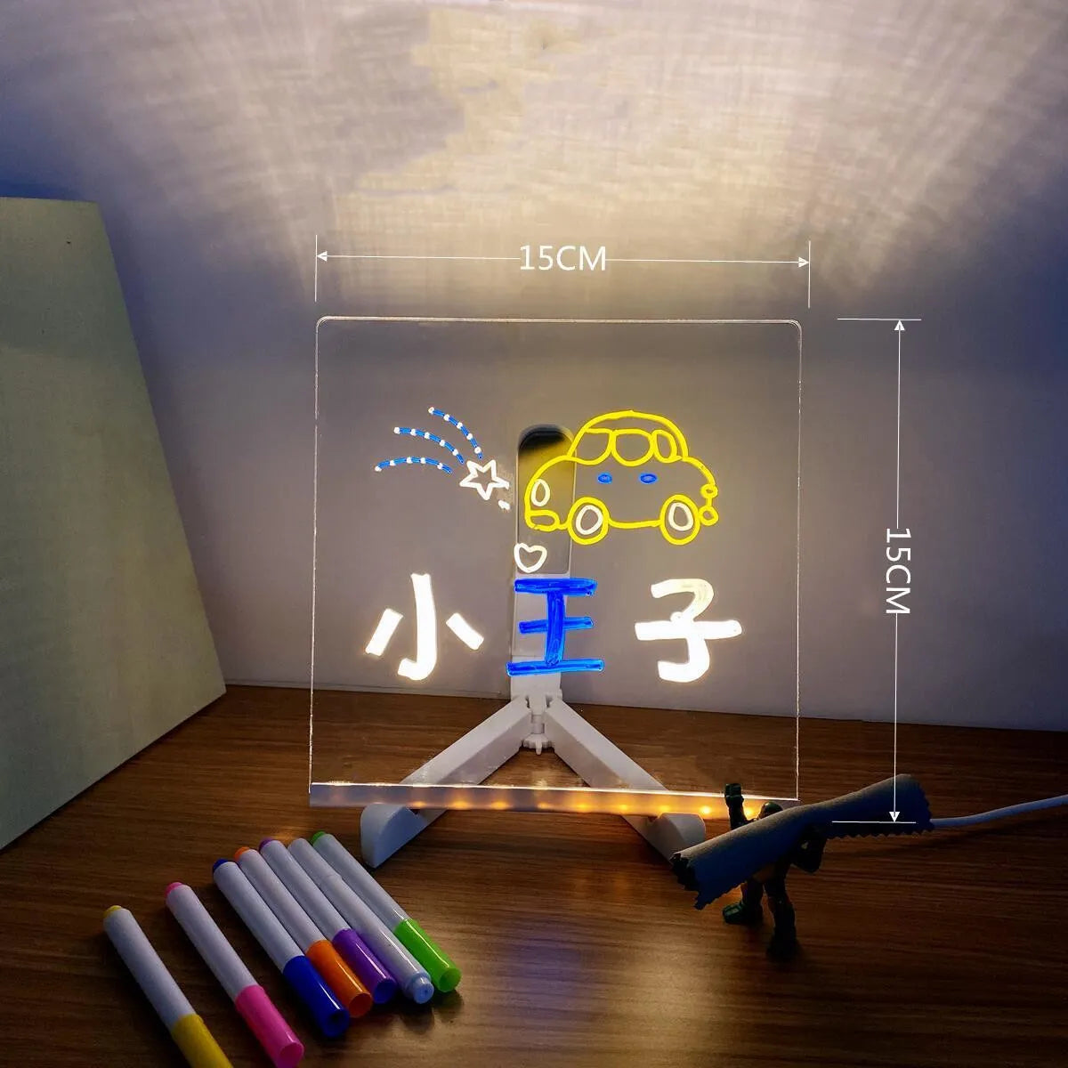 Anti-scratch Adjustable Angle Luminous Acrylic Night Light WEM Support (www.WEM.support)