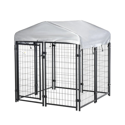 The Dog Playpen Has A Lockable Door And A Waterproof Canopy For Small And Medium-sized Dogs WEM Support (www.WEM.support)
