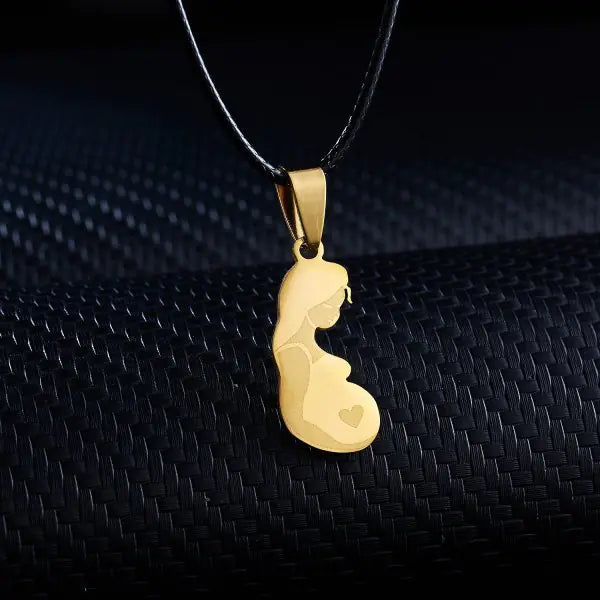 Mama Letter Pendant Necklace WEM Support (www.WEM.support)
