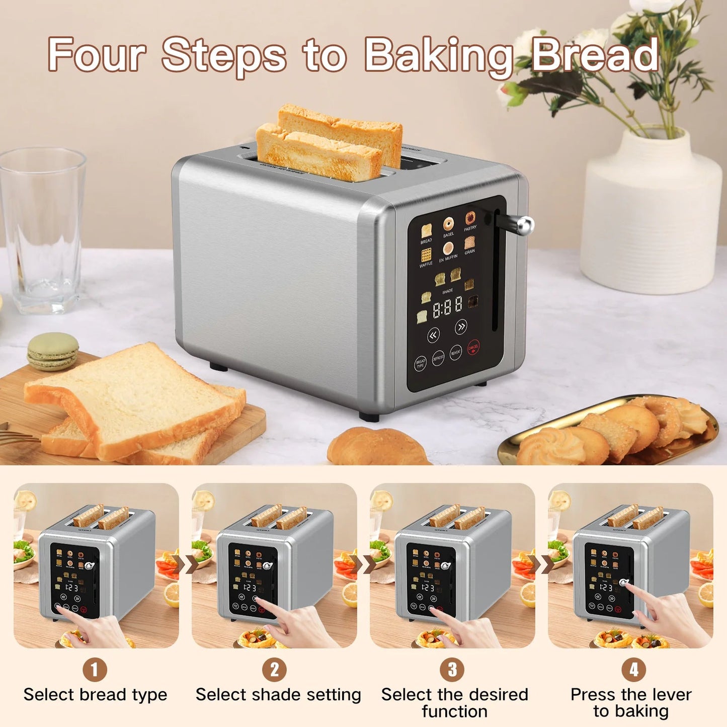 6-in-1 Touch Screen Breakfast Maker WEM Support (www.WEM.support)