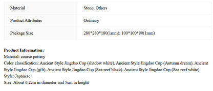 Fashion Japanese Handmade Coarse Pottery Tea Cup WEM Support (www.WEM.support)