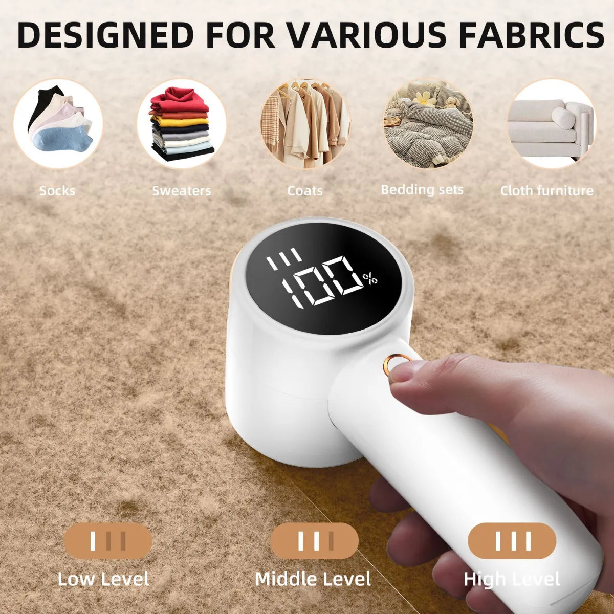 Wireless Portable Fabric Hair Ball Trimmer WEM Support (www.WEM.support)