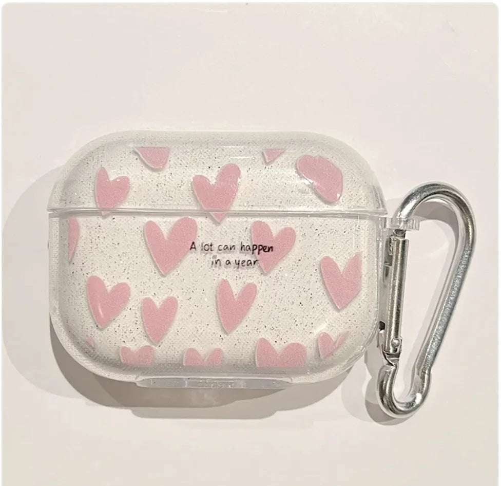 Sparkling Pink Love Headset Cover HejK.com