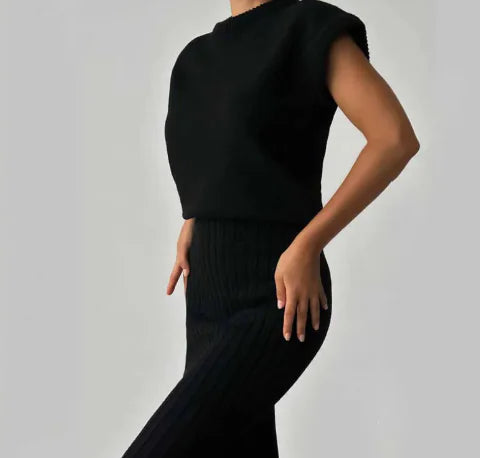 Women's Sleeveless Slim Fit Long Dress WEM Support (www.WEM.support)