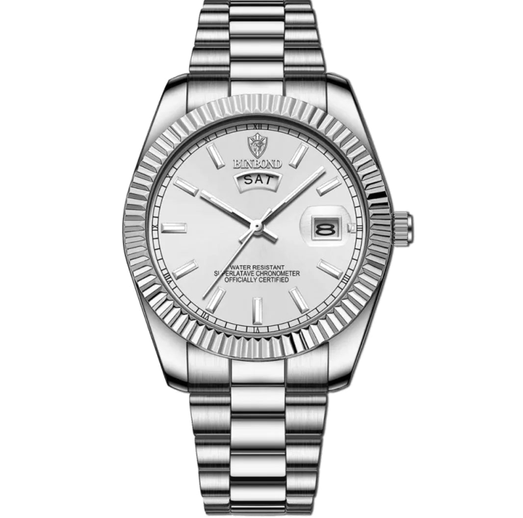 Men's Steel Belt Luminous Watch WEM Support (www.WEM.support)