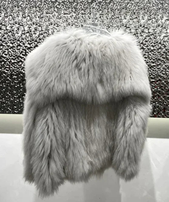 Women's Fur Young Coat Lapel WEM Support (www.WEM.support)
