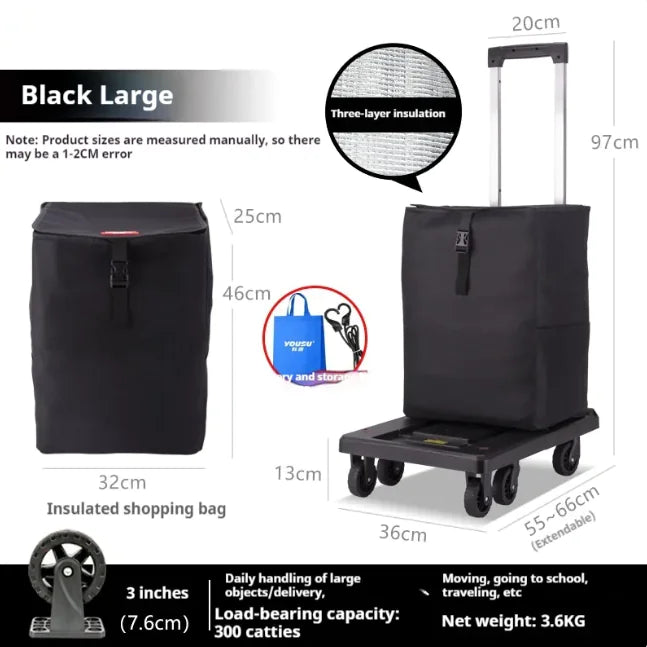 Fold Portable Hand Trolley WEM Support (www.WEM.support)