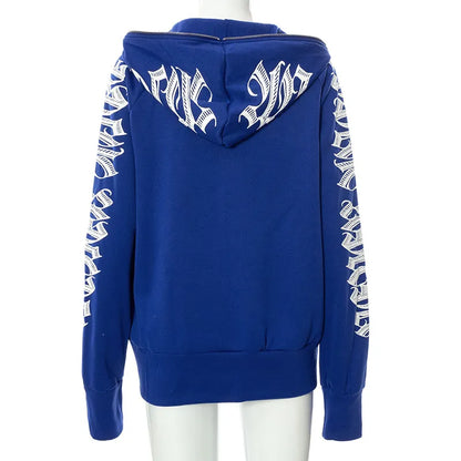 Letter Print Hoodie Sweatshirt