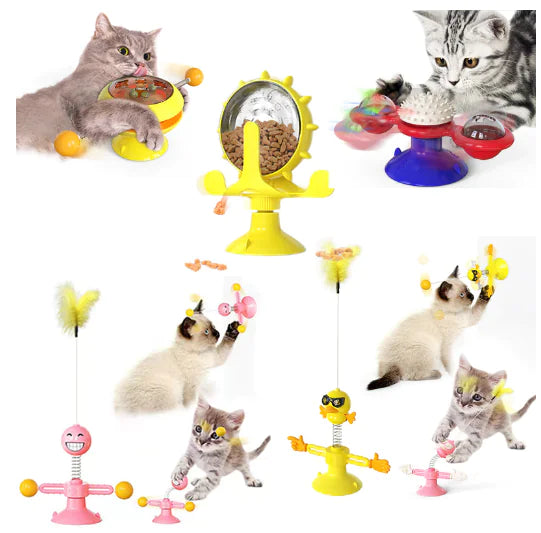 Brinquedo Catavento Rotativo para Gatos